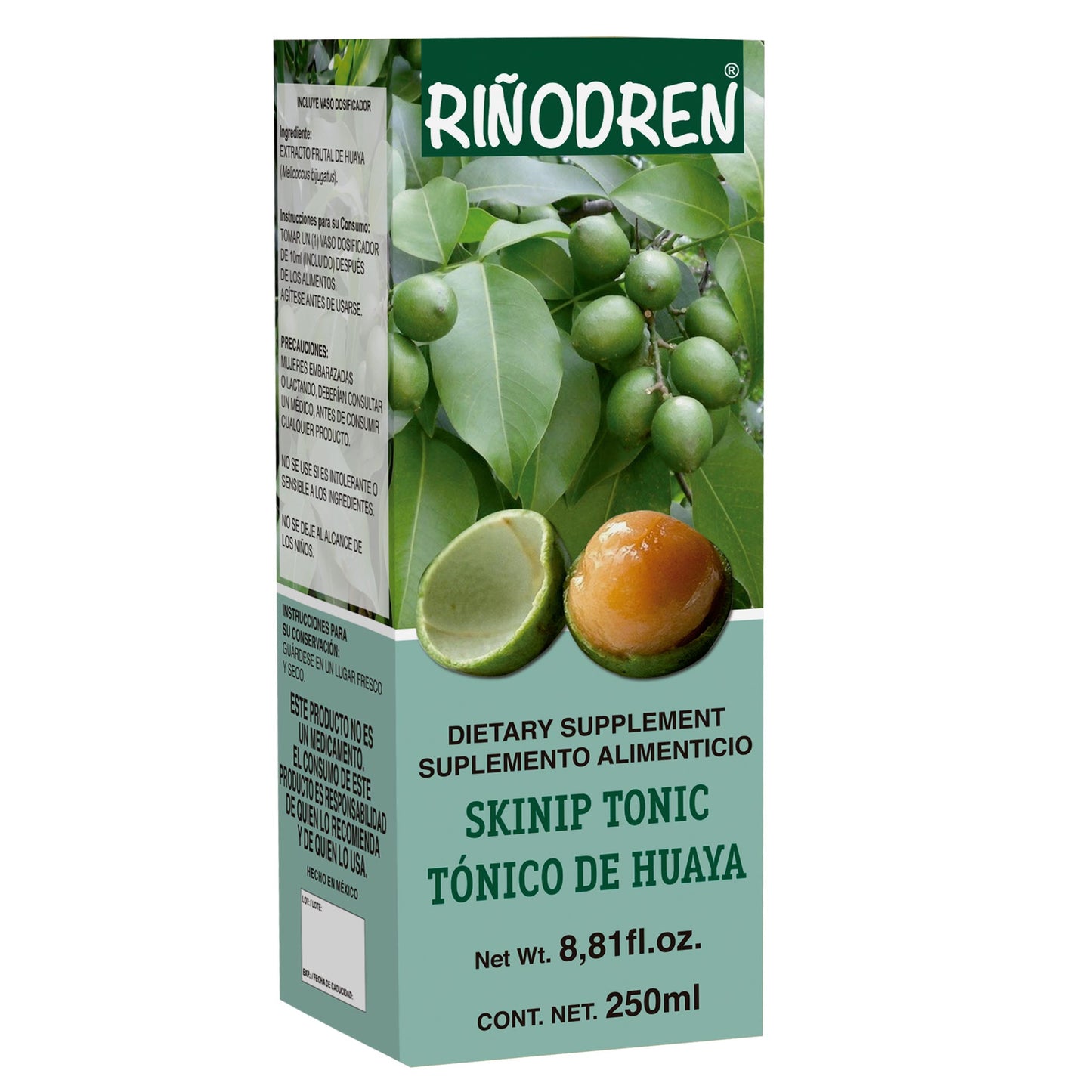 Tónico RIÑODREN ® huaya fruto caja frasco 250ml
