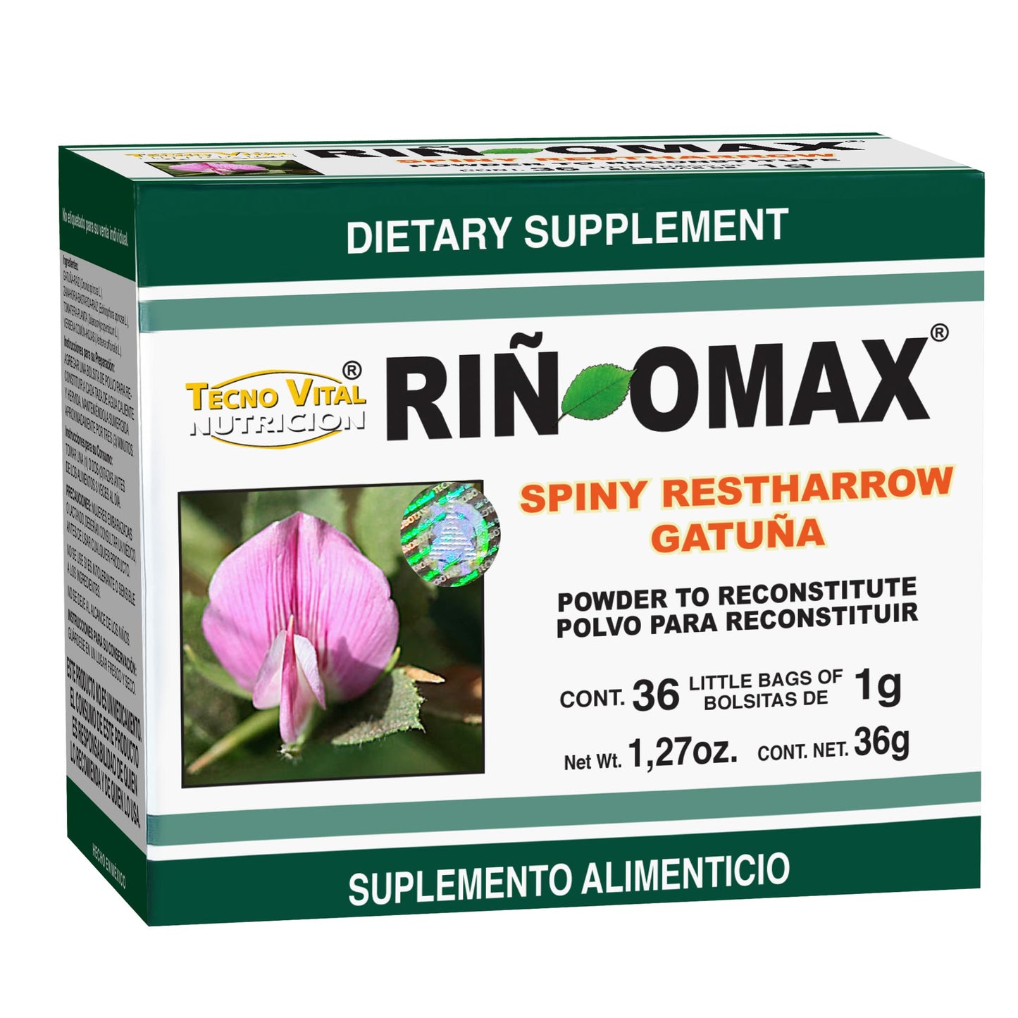Té granulado RIÑOMAX ® gatuña caja 36 sbrs