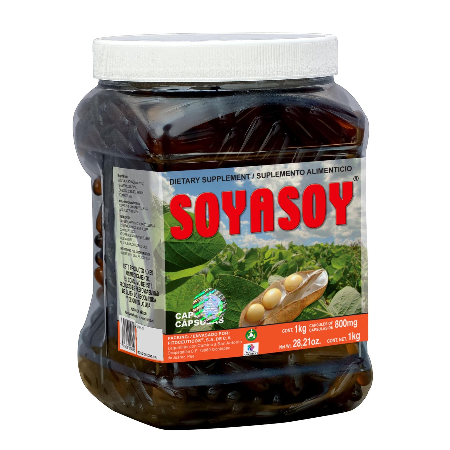 Cápsulas SOYASOY ® lecitina de soya bote 1kg
