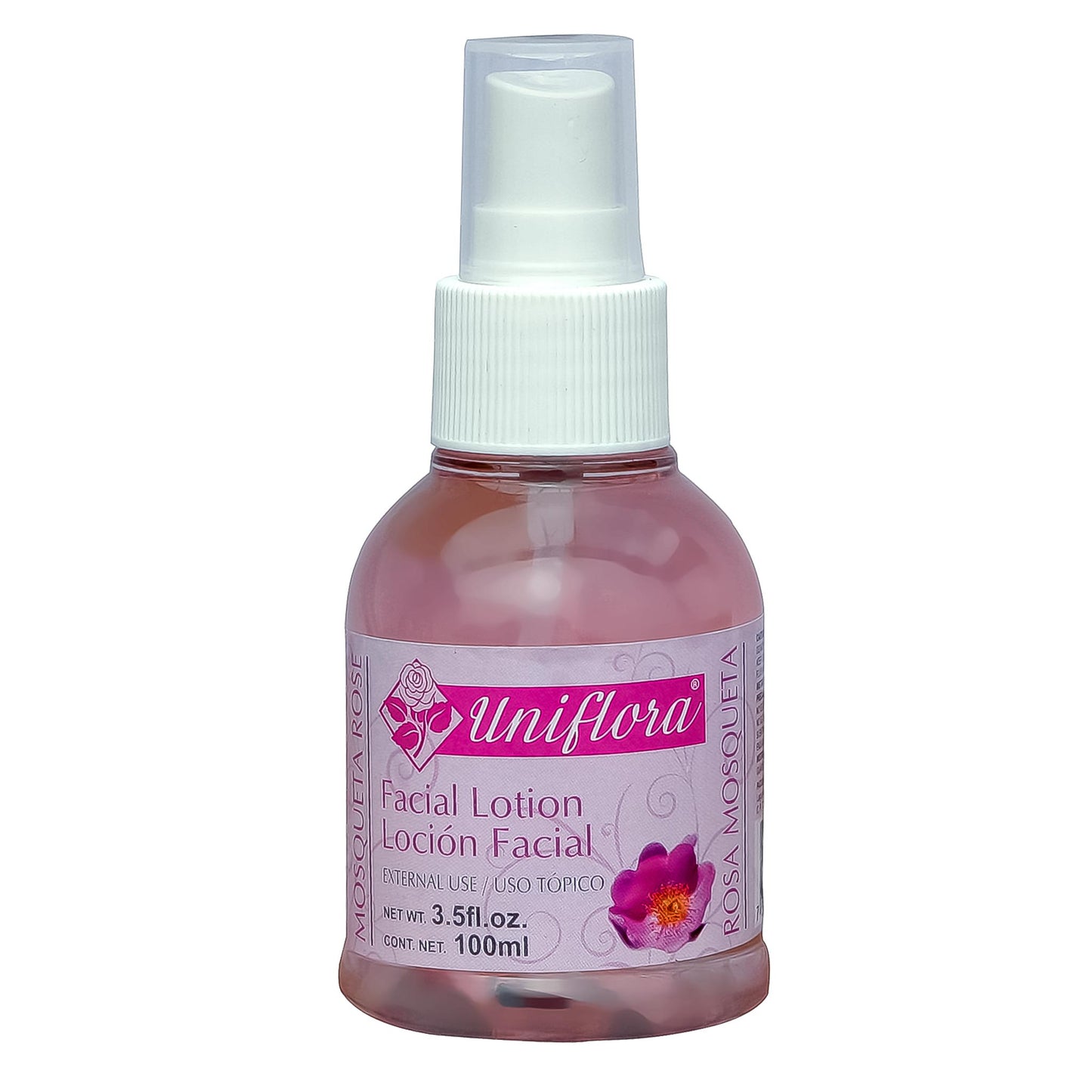 Loción facial UNIFLORA ® rosa mosqueta botella 100ml