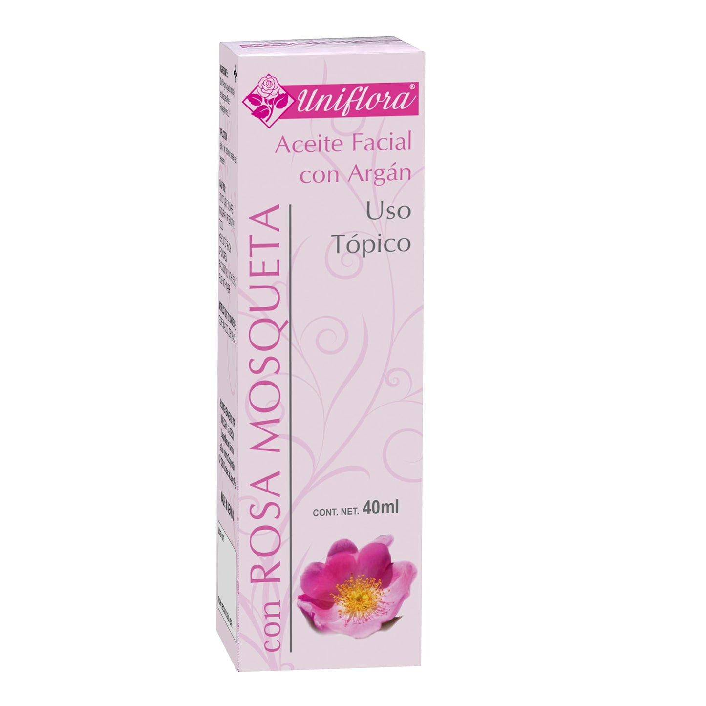 Aceite facial UNIFLORA ® aceite de rosa mosqueta y argán frasco 40ml