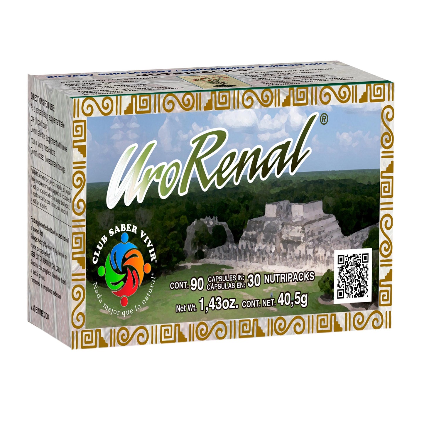 Cápsulas URORENAL ® vitaminas, minerales y vitanutrientes caja blister 90