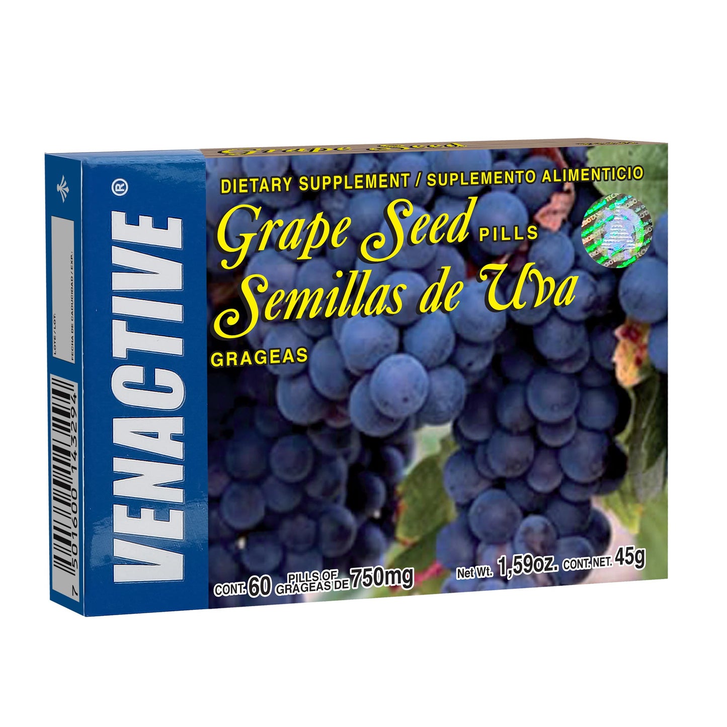 Grageas VENACTIVE ® semillas de uva caja blister 60