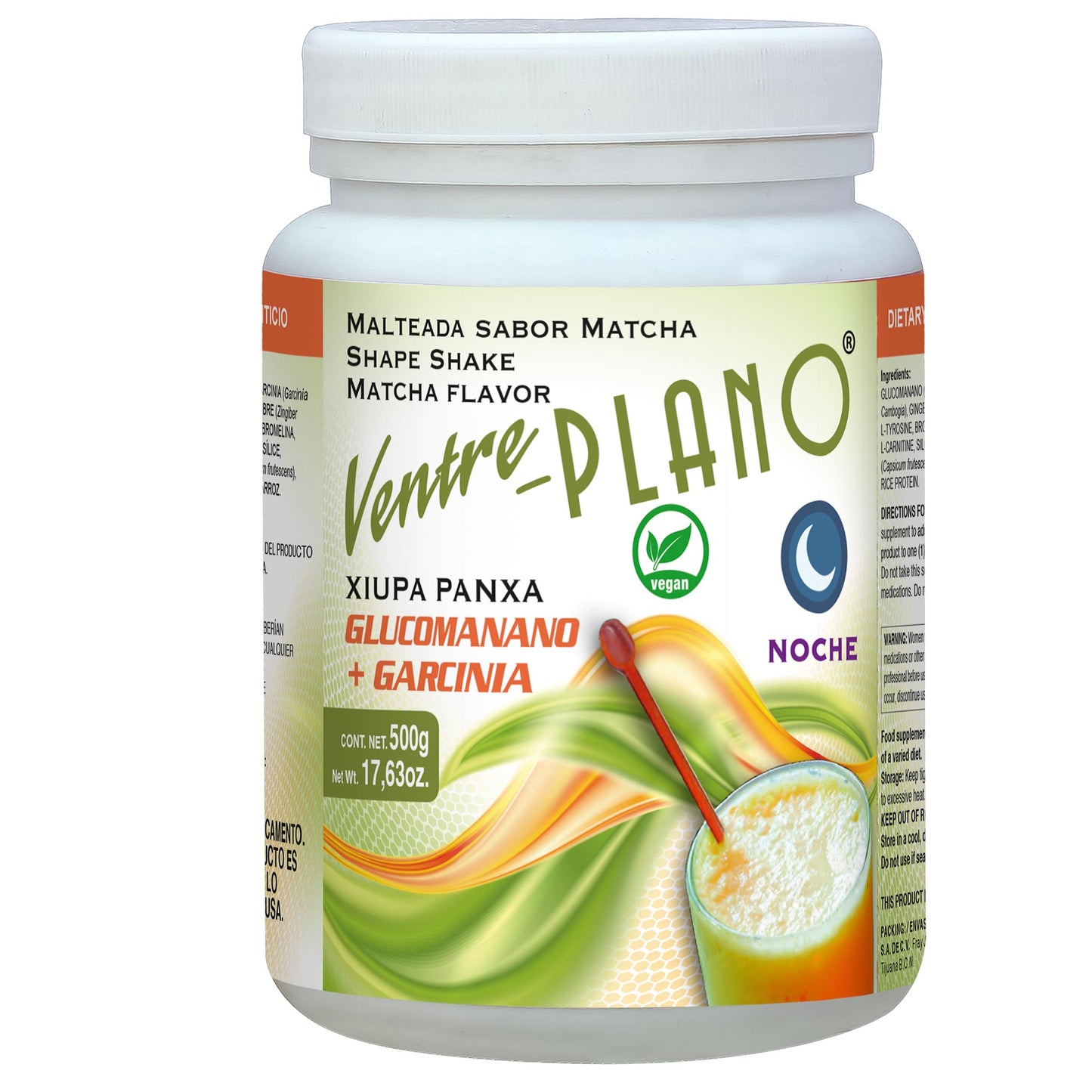 Polvo VENTRE PLANO ® bioflavonoides, glucomanano y garcinia bote 500g