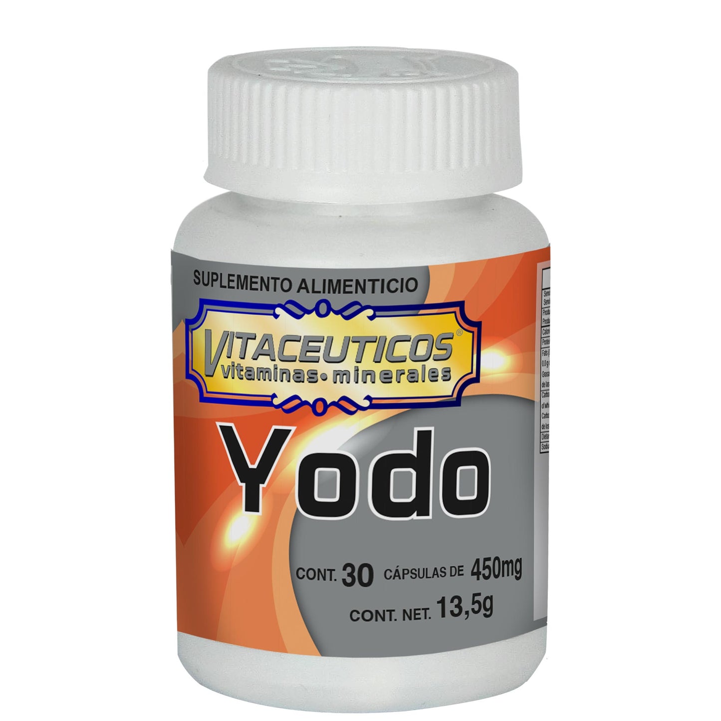 Cápsulas VITACÉUTICOS ® yodo frasco 30