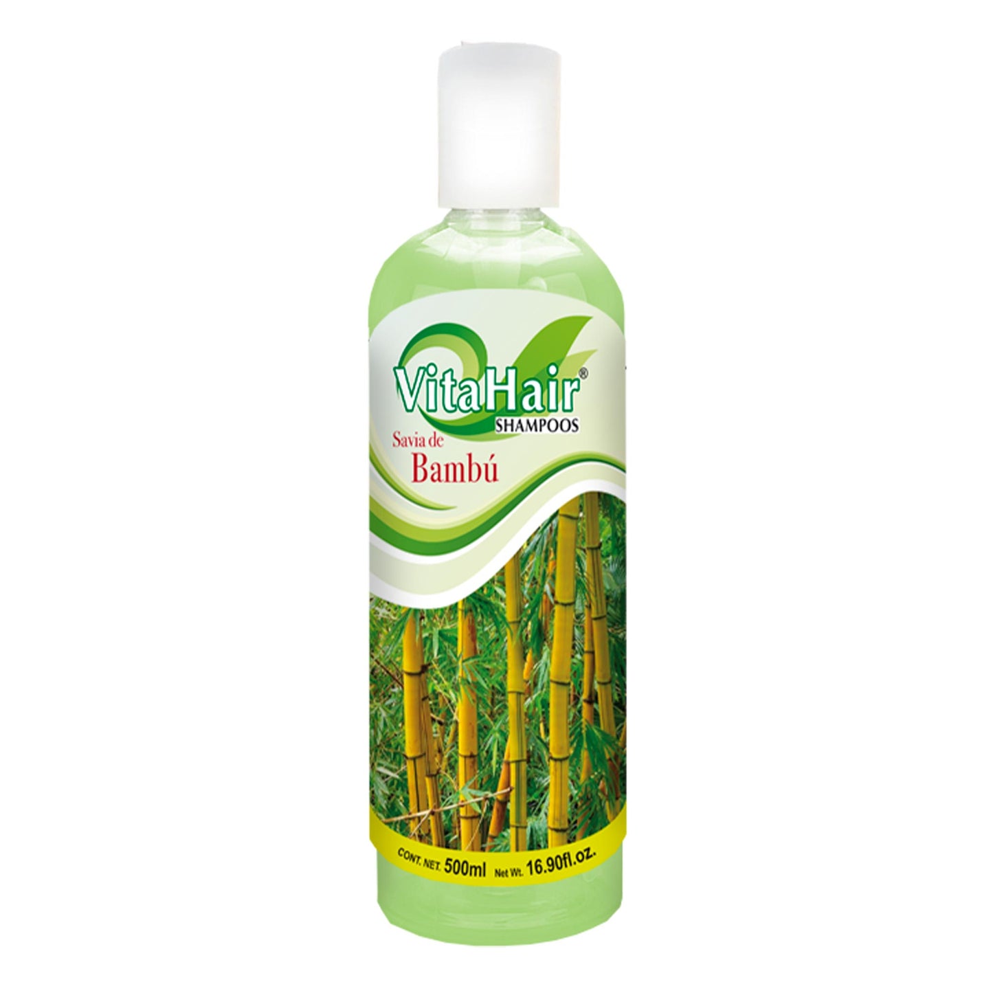 Shampoo VITAHAIR ® savia de bambú frasco 500ml