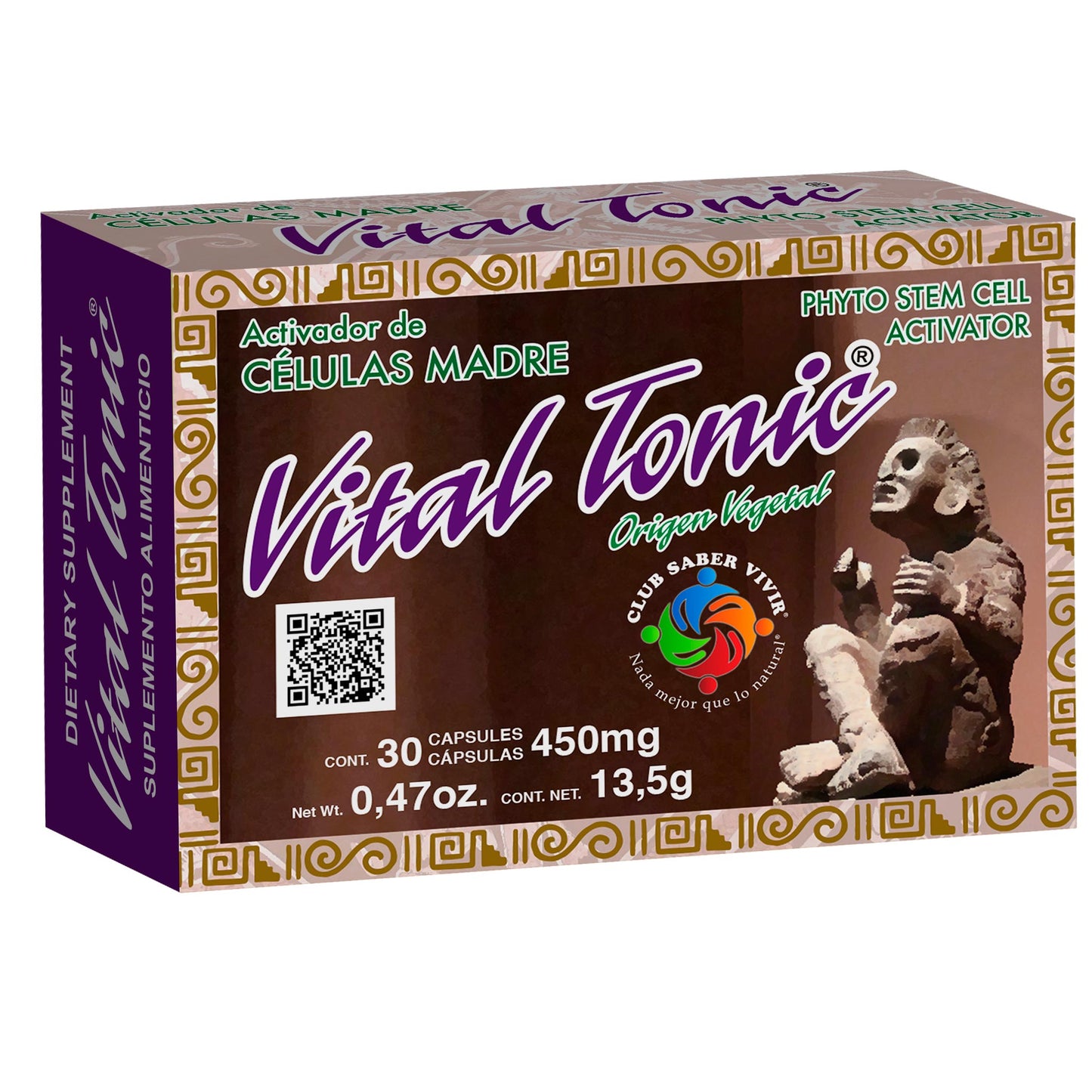 Cápsulas VITAL TONIC ® células madre vegetales caja blister 30