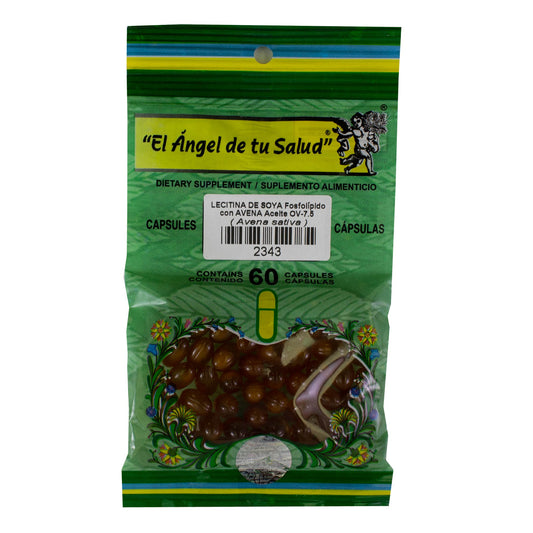 AVENA con LECITINA DE SOYA ™ Cápsula blanda bolsa verde 60