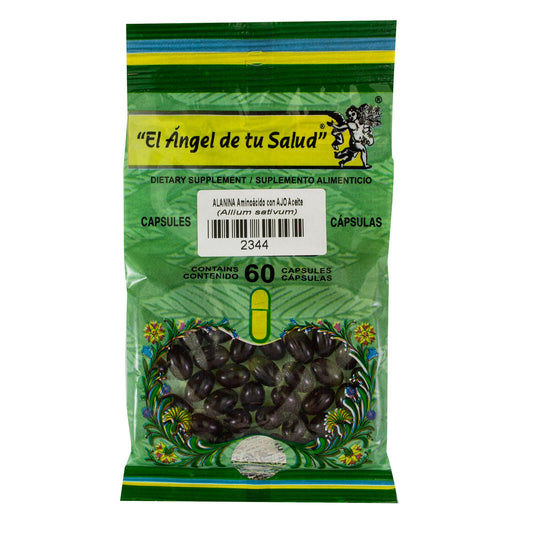 AJO con ALANINA ™ Cápsula blanda bolsa verde 60
