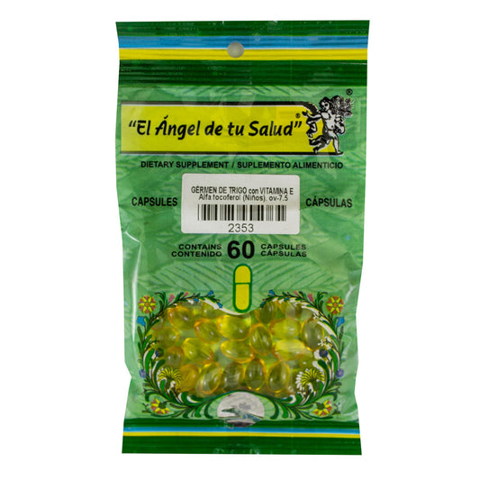 GÉRMEN DE TRIGO con VITAMINA E ™ Cápsula blanda bolsa verde 60 NIÑOS