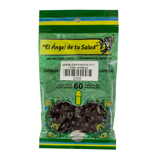 SEMILLA DE UVA Aceite ™ Cápsula blanda bolsa verde 60
