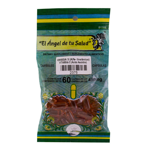 OMEGA 3 y VITAMINA C ™ Cápsula blanda bolsa verde 60