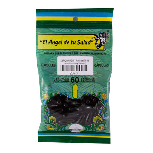 ARÁNDANO AZUL Aceite ™ Cápsula blanda bolsa verde 60