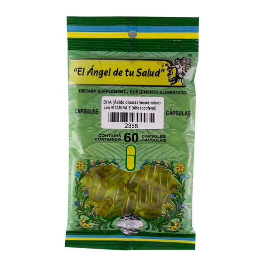 DHA con VITAMINA E ™ Cápsula blanda bolsa verde 60