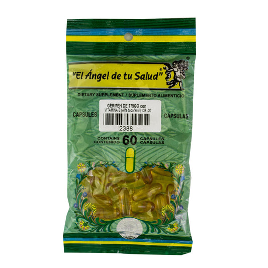 GÉRMEN DE TRIGO con VITAMINA E ™ Cápsula blanda bolsa verde 60 ADULTOS