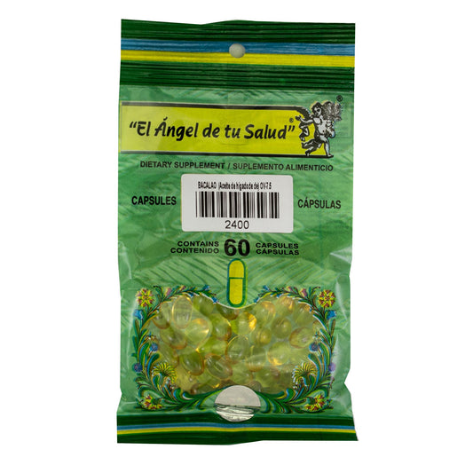BACALAO Aceite de hígado ™ Cápsula blanda bolsa verde 60