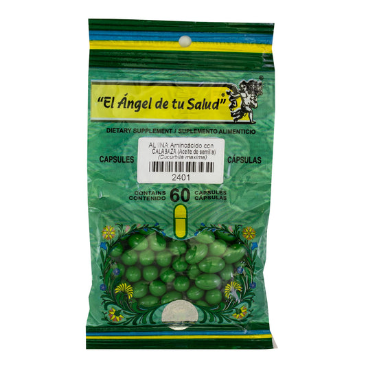 CALABAZA Semilla Aceite con ALIINA ™ Cápsula blanda bolsa verde 60