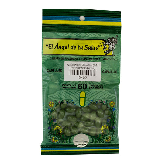 SPIRULINA alga ™ Cápsula blanda bolsa verde 60 NIÑOS