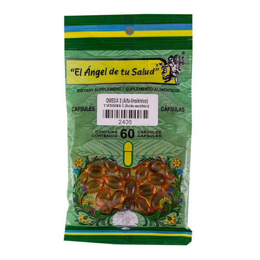 OMEGA 3 y VITAMINA C ™ Cápsula blanda bolsa verde 60 NIÑOS