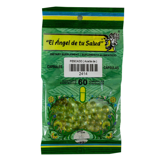 PESCADO Aceite ™ Cápsula blanda bolsa verde 60