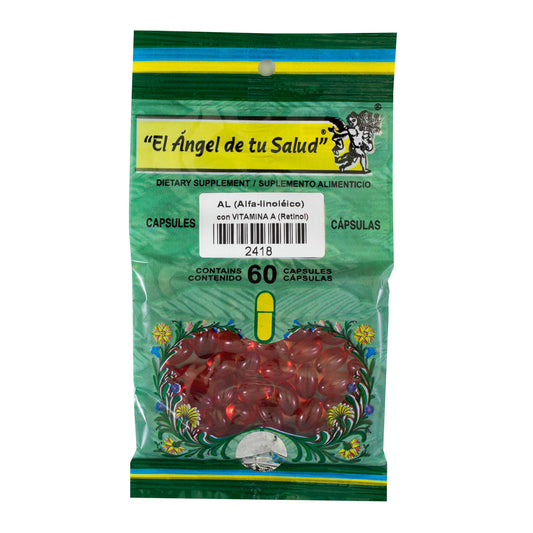 AL con VITAMINA A ™ Cápsula blanda bolsa verde 60
