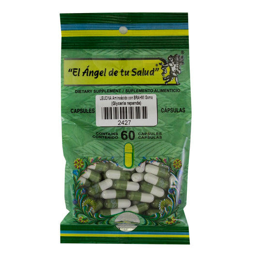 BRAHMI con LEUCINA ™ Cápsula dura bolsa verde 60