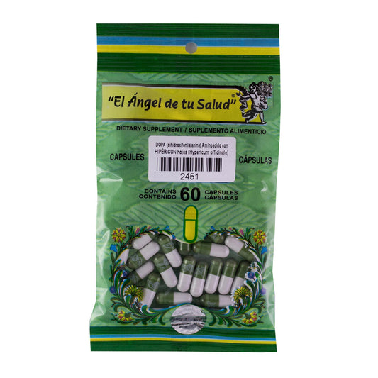 HIPERICÓN con DOPA ™ Cápsula dura bolsa verde 60