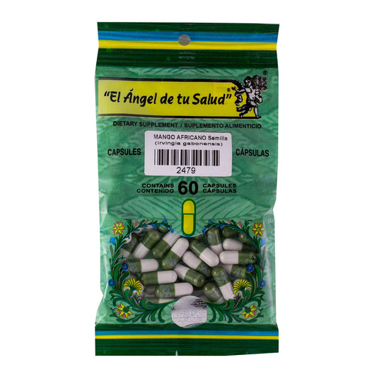 MANGO AFRICANO Semilla ™ Cápsula dura bolsa verde 60