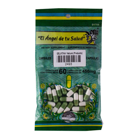 GELATINA Natural PROGELA ™ Cápsula dura bolsa verde 60