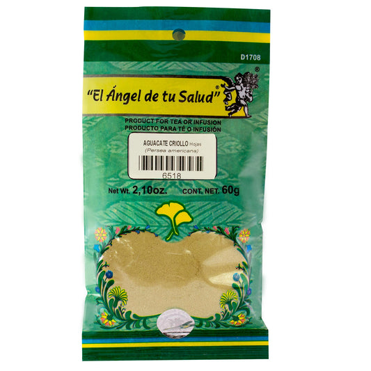 AGUACATE CRIOLLO hojas ™ Polvo bolsa verde 60g