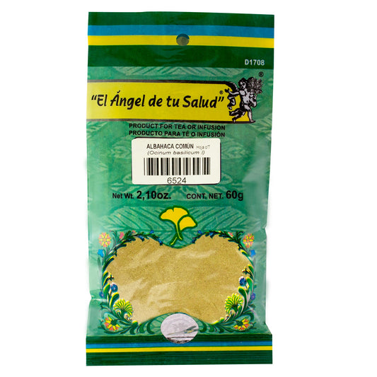 ALBAHACA COMÚN hojas con tallo ™ Polvo bolsa verde 60g