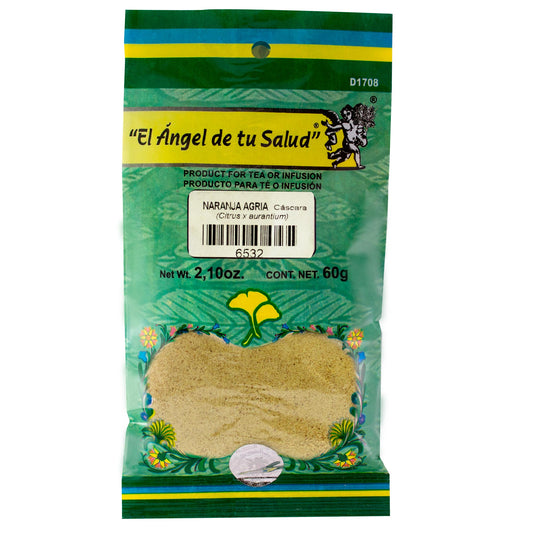 NARANJA AGRIA cáscara ™ Polvo bolsa verde 60g