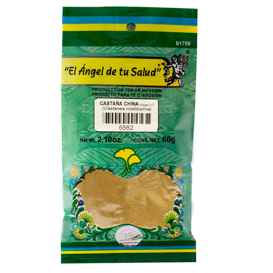 CASTAÑA CHINA hojas con tallo ™ Polvo bolsa verde 60g