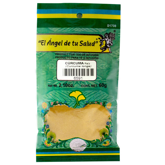 CÚRCUMA raíz ™ Polvo bolsa verde 60g