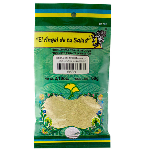 HIERBA DEL NEGRO hojas con tallo ™ Polvo bolsa verde 60g