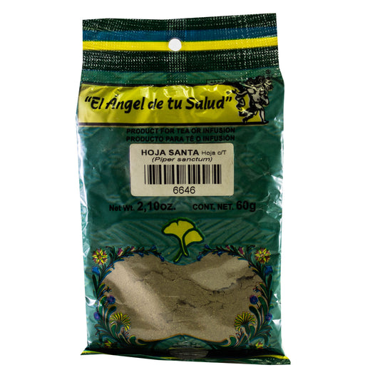 HOJA SANTA hojas con tallo ™ Polvo bolsa verde 60g