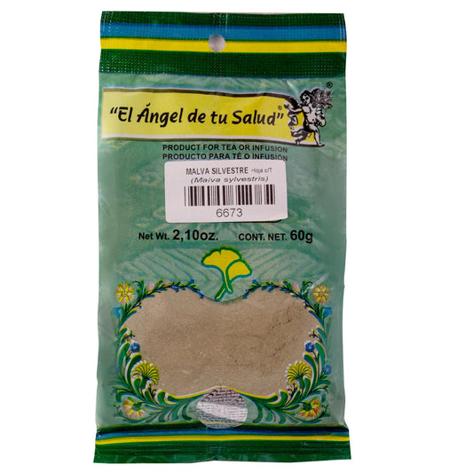 MALVA SILVESTRE hojas con tallo ™ Polvo bolsa verde 60g