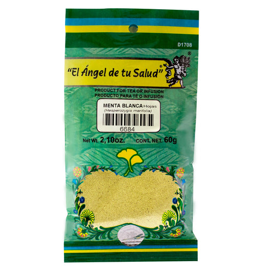 MENTA BLANCA hojas ™ Polvo bolsa verde 60g