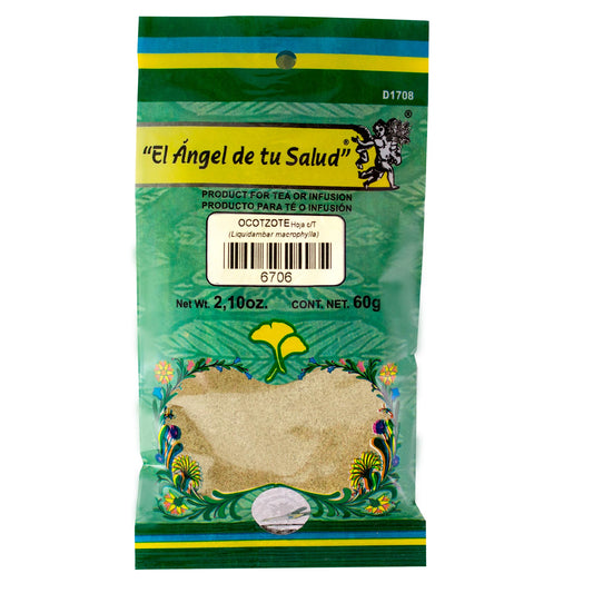 OCOTZOTE hojas con tallo ™ Polvo bolsa verde 60g