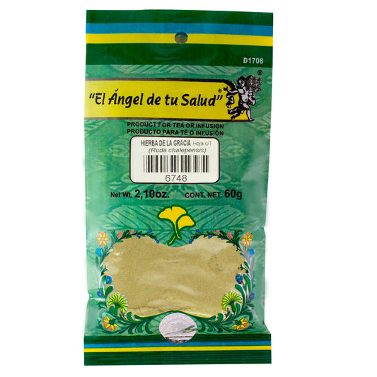 HIERBA DE LA GRACIA hojas con tallo ™ Polvo bolsa verde 60g