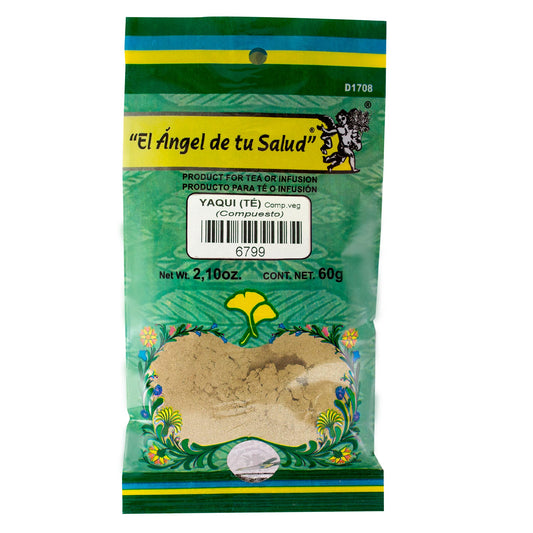 YAQUI (té) compuesto vegetal ™ Polvo bolsa verde 60g