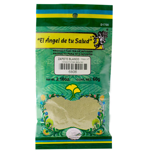 ZAPOTE BLANCO hojas con tallo ™ Polvo bolsa verde 60g