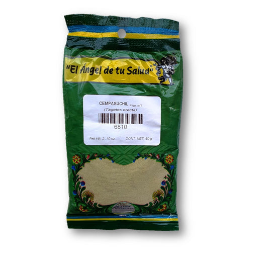 CEMPASÚCHIL flor con tallo ™ Polvo bolsa verde 60g