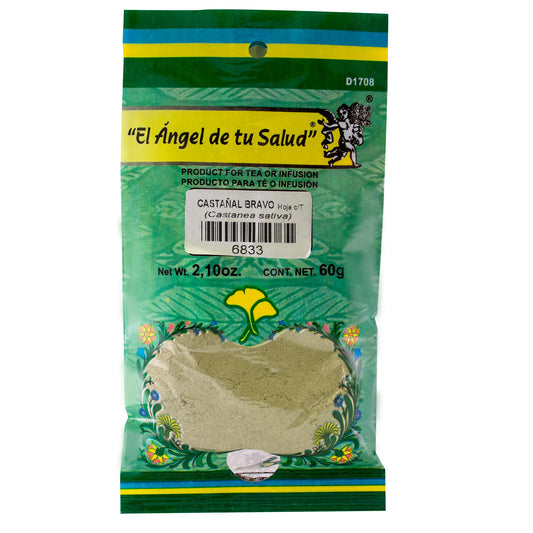 CASTAÑAL BRAVO hojas con tallo ™ Polvo bolsa verde 60g