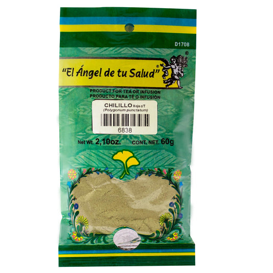 CHILILLO hojas con tallo ™ Polvo bolsa verde 60g