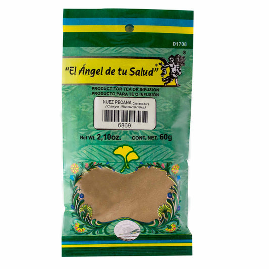 NUEZ PECANA Cáscara dura ™ Polvo bolsa verde 60g