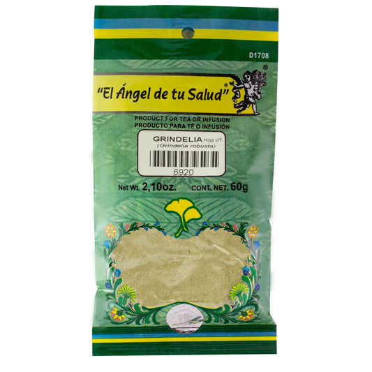 GRINDELIA hojas con tallo ™ Polvo bolsa verde 60g