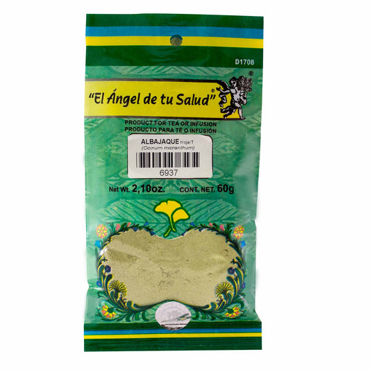 ALBAJAQUE hojas con tallo ™ Polvo bolsa verde 60g