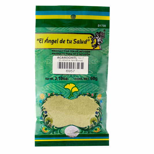 ACAXOCHITL hojas con tallo ™ Polvo bolsa verde 60g