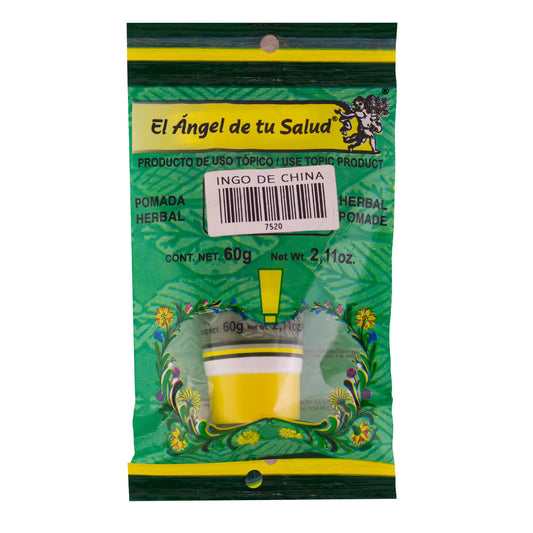 Pomada INGO DE CHINA ™ bolsa verde tubo 60g